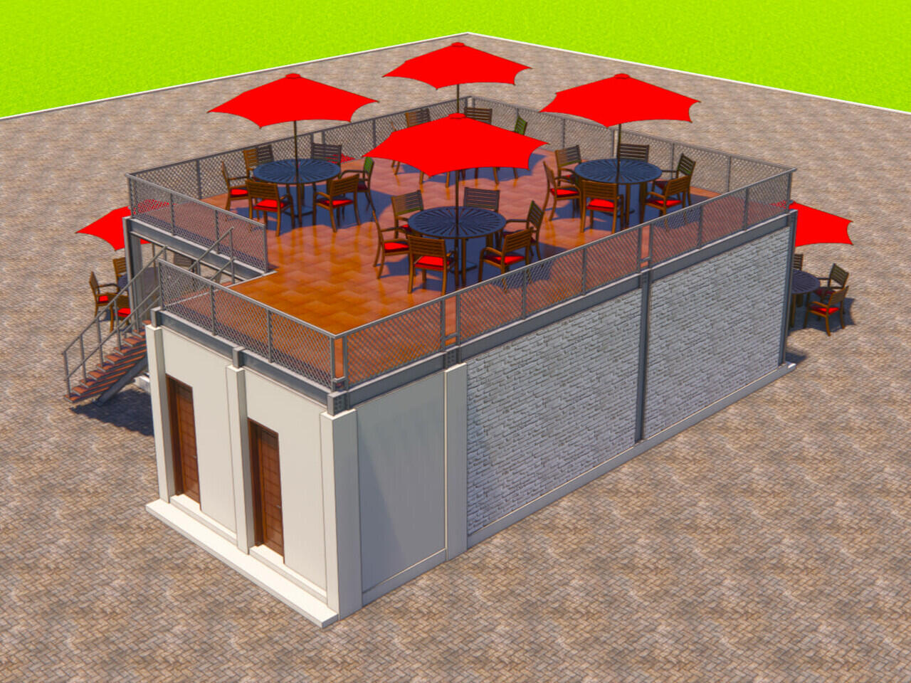 Jasa Desain & Bangun Caffe Roof Top [Indo Kontraktor Desain]