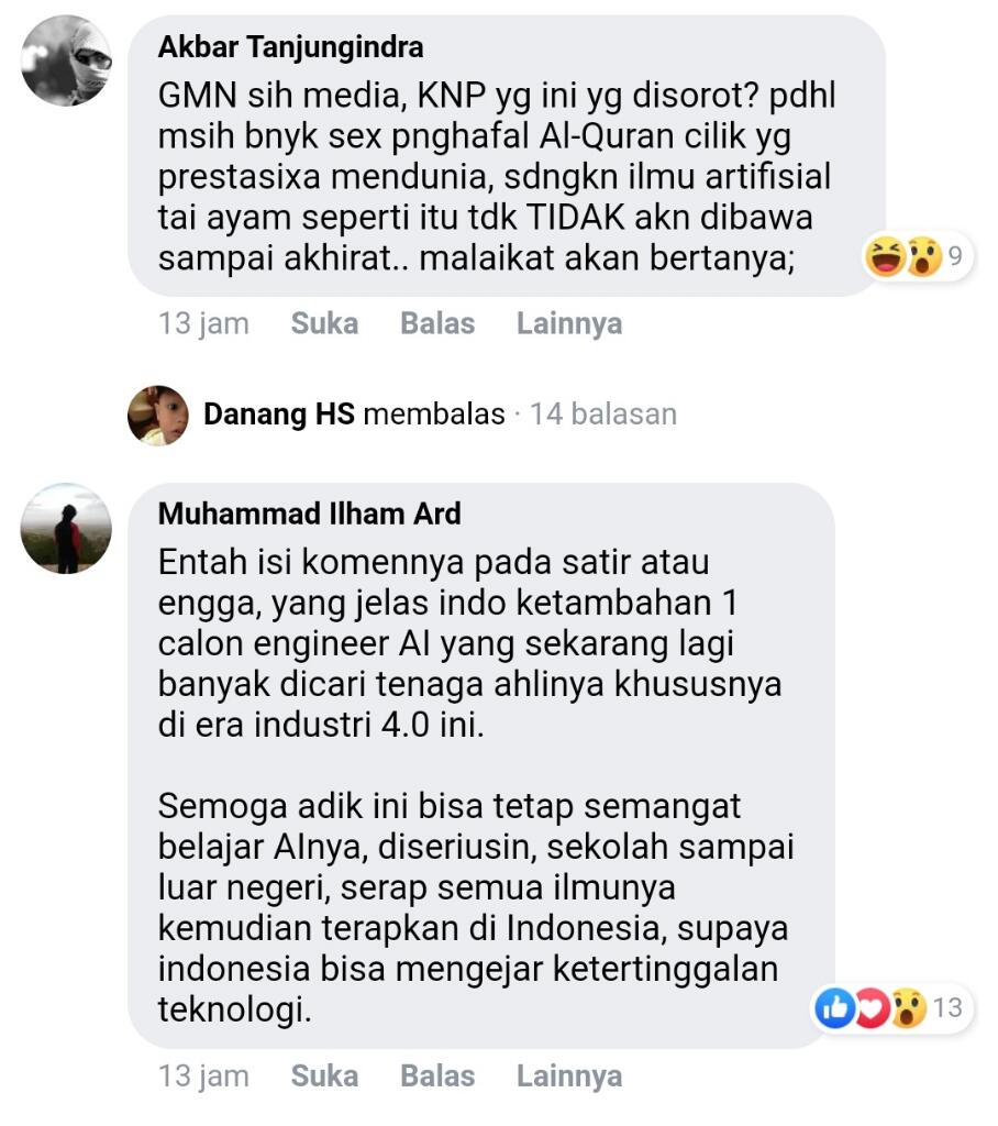 Pelajar ini Menang Kompetisi Microsoft, Netizen Malah Bawa-Bawa Agama