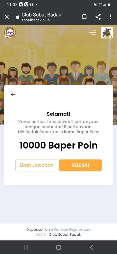 Tips Dapetin Jutaan Baper Poin 
