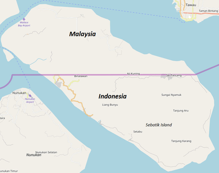 Pulau yg Terbagi oleh Dua atau Lebih Negara