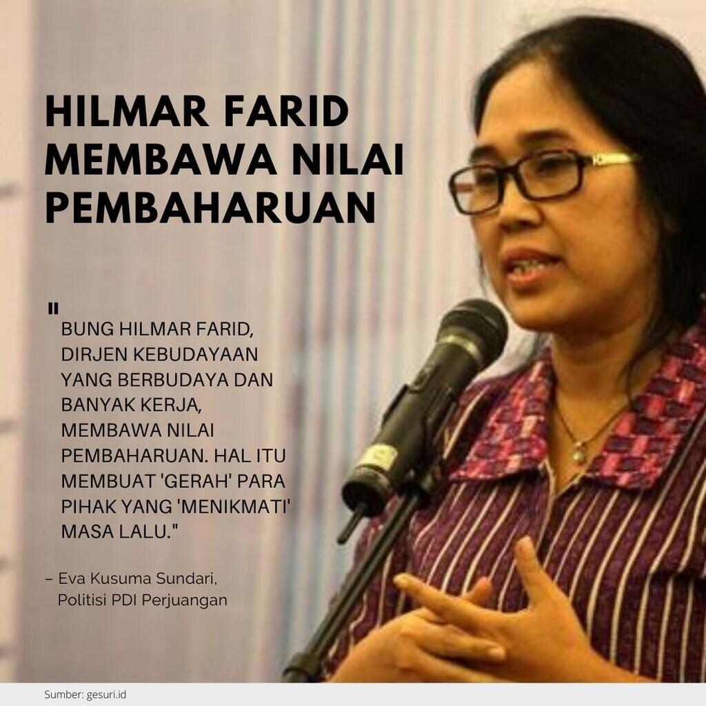 BUDAYA KITA BUTUH SOSOK HILMAR FARID