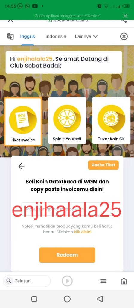  Ke Club Sobat Badak Yuk! Main Dan Dapatkan Cuannya 