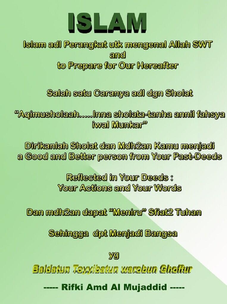 [Nasionalisme & Muhasabah] Islam Teachings sangat Sejalan dengan PANCASILA