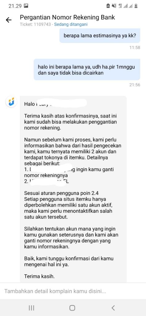 pihak itemku mengerjakan kecurangan