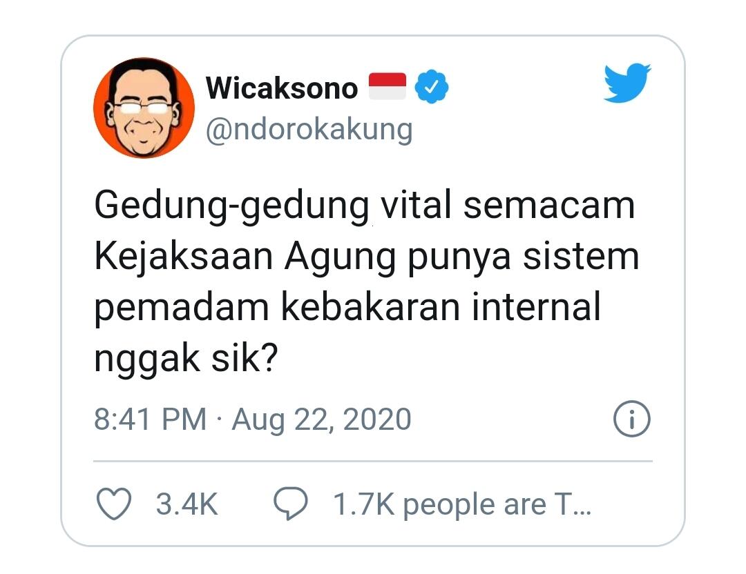 Soal Kejagung Hari-Hari Ini, Opini antara Terbakar & Dibakar