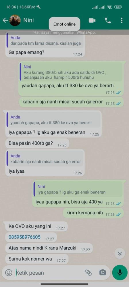 PENIPU DI BUMBLE A/N NINDI KIRANA MARZUKI [MASUK GAN BIAR GAK KENA TIPU JUGA]