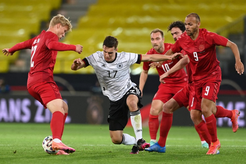 Jerman dominan tetapi cuma bermain imbang 1-1 lawan Denmark