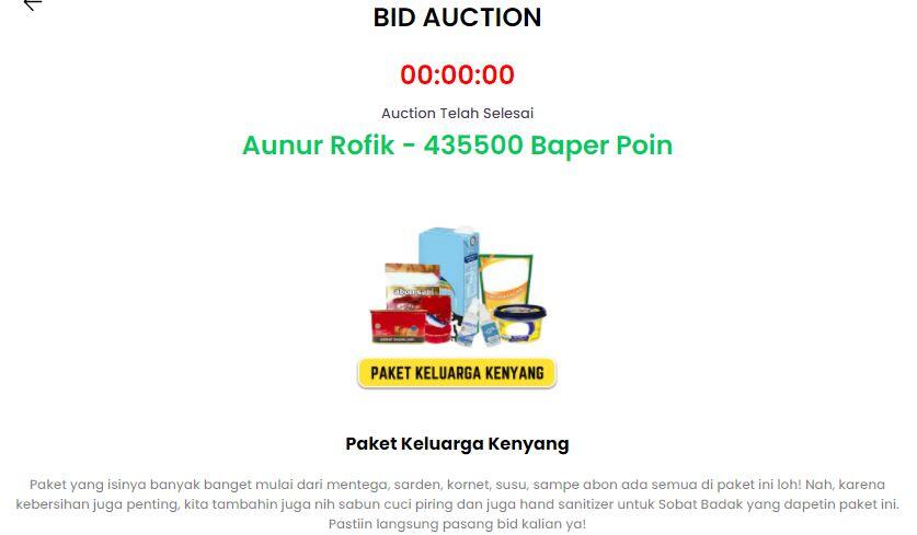 Setiap Hari Berburu Baper Poin Hingga Menang Hadiah Auction