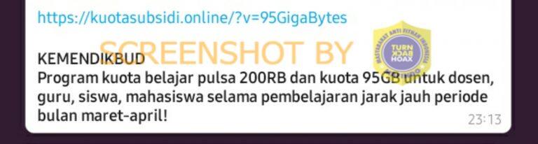 Pelajar Dapat Kuota Internet Gratis 95 GB