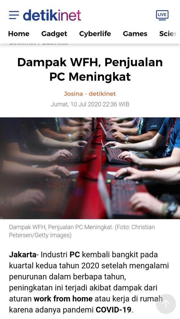 WFH Bersama PC ALL IN ONE dari Hewlett-Packard (Amin Paling Serius) 