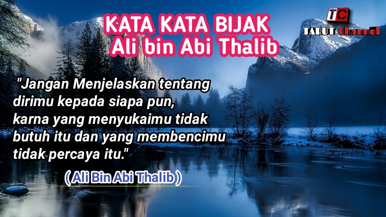 30 Kata Kata Bijak Ali Bin Abi Thalib