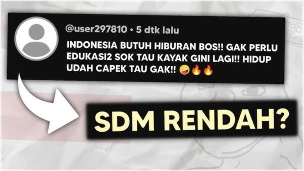 Bedah Arsitektur Sistem Pembodohan ; SDM Rendah & Malas Membaca