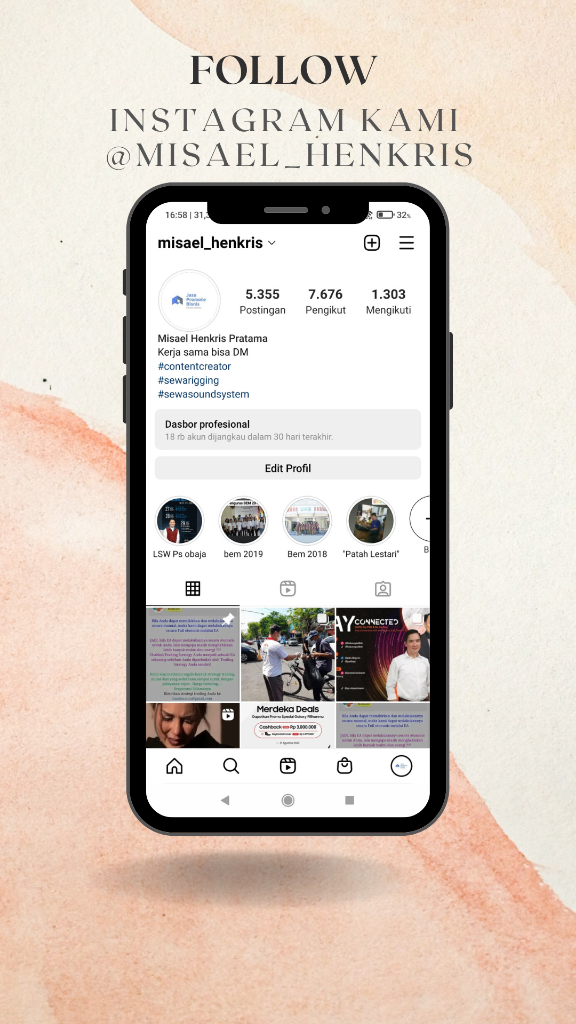 Follow Instagram & TIK TOK