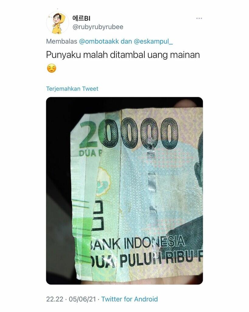 Dibayar Dengan Uang Beginian, Ada Yang Pernah Ngalamin?