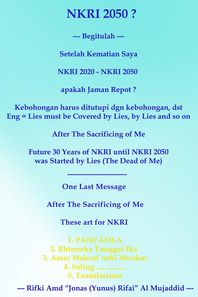 [TRUE=FACTS] Inilah Pengakuan Saya