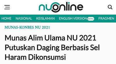 Daging Hasil Lab Kenapa Diharamkan Munas Ulama NU?