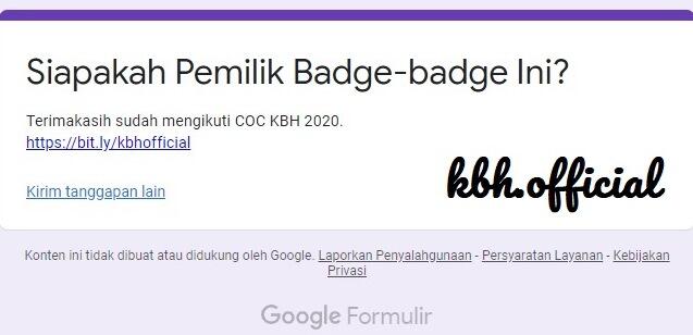 [COC KBH] Siapakah Pemilik Badge-badge Ini?