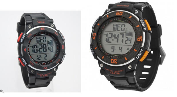 Beda Merk tetapi sama Mesin - Jam Digital Timberland, QnQ & Eiger. Kok Bisa?