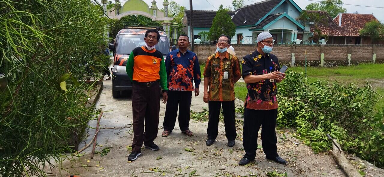 Pohon Tumbang Hancurkan Bangunan SD Grobogan