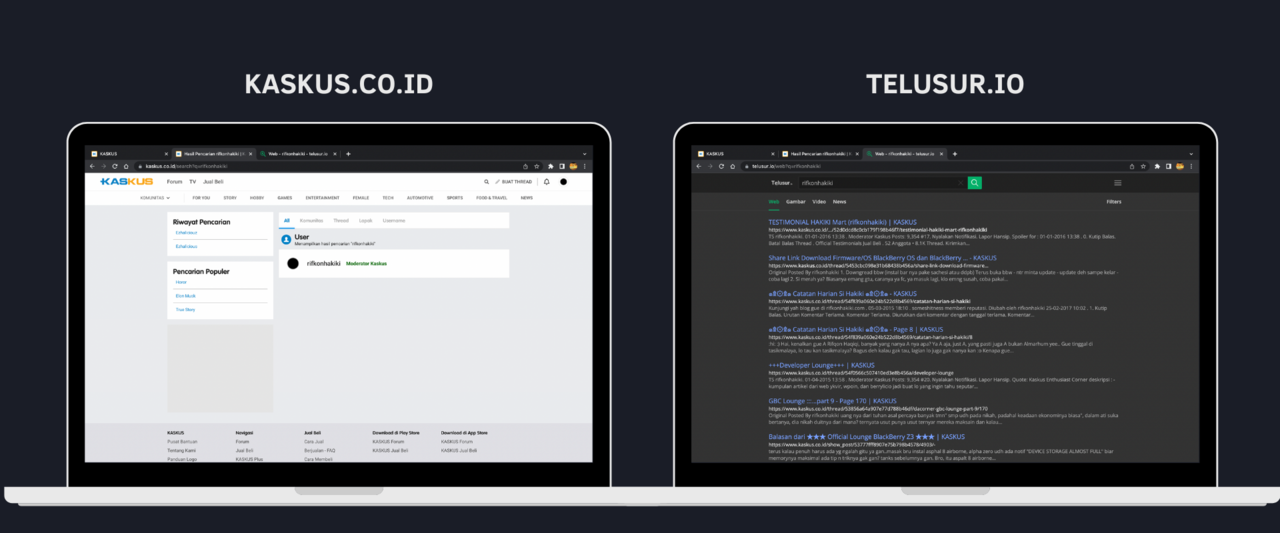 Telusur.io - Search Engine dari Kaskuser untuk Kaskuser