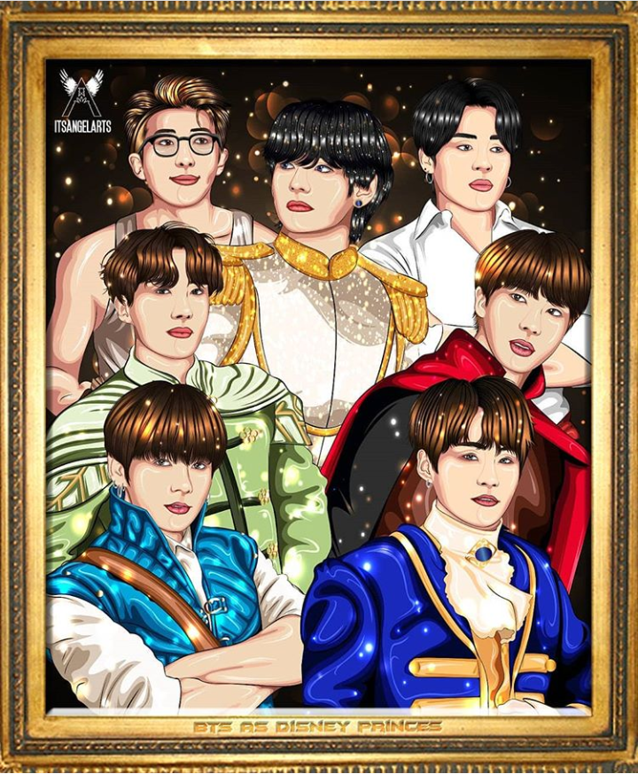 Keren Abis! Inilah Visual BTS Jadi Pangeran Disney!