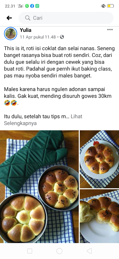 Lock Down, Beranda Facebook Diserang Posting Masakan