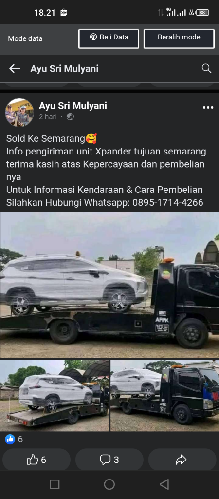HATI HATI PENIPUAN MENGATASNAMAKAN 4D1*A