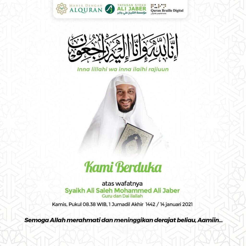 Ulama Kondang Syeikh Ali Jaber Tutup Usia