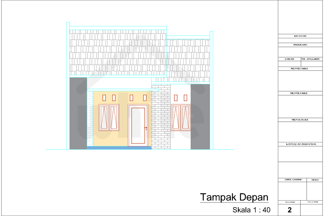 Gambar Kerja Rumah Type 36 [Indo Kontraktor Desain]