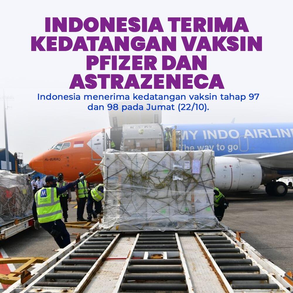 Indonesia Terima Kedatangan Vaksin Pfizer & AstraZeneca