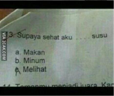 7 Jawaban Siswa Kocak Saat Ujian