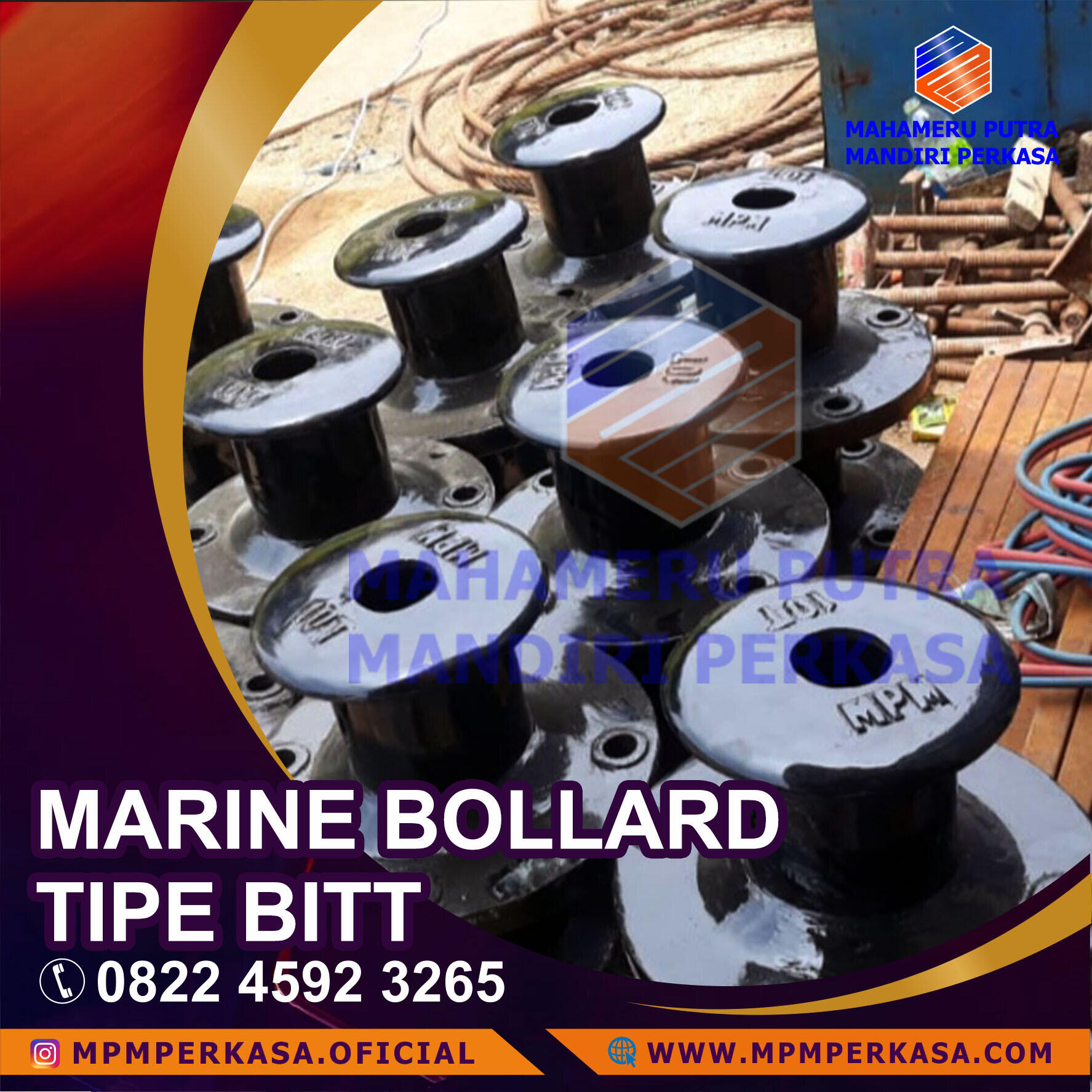 FABRIKASI BOLLARD BITT 50 TON PALEMBANG,SUMATRA SELATAN