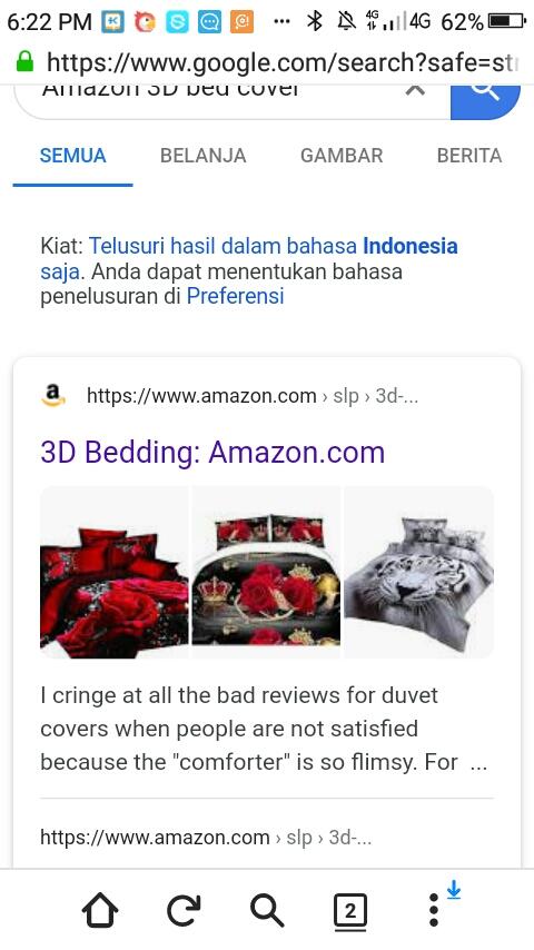Amazon Jual Bed Cover 3D Motif Ular yg Bikin Netizen Heboh