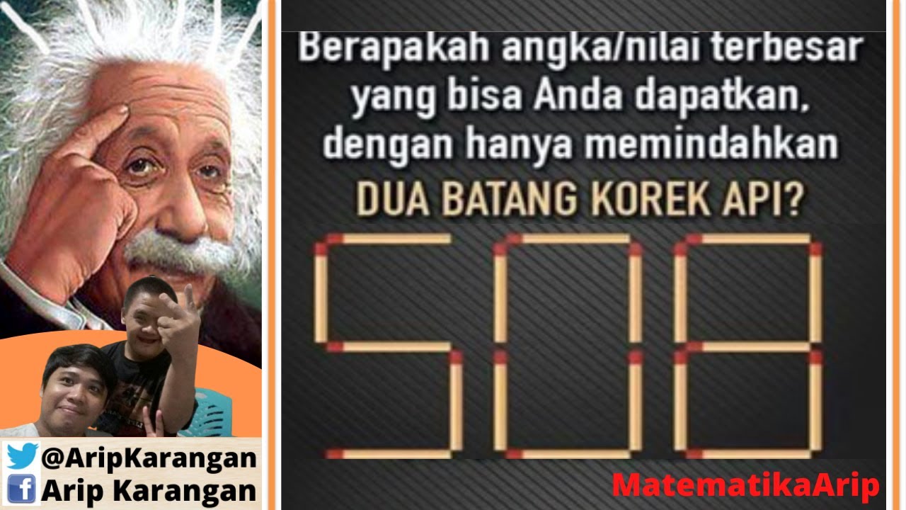 Level 1 Tes IQ - Pindahkan Satu Batang Korek Api Agar Benar 
