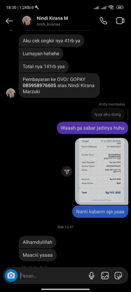PENIPU DI BUMBLE A/N NINDI KIRANA MARZUKI [MASUK GAN BIAR GAK KENA TIPU JUGA]