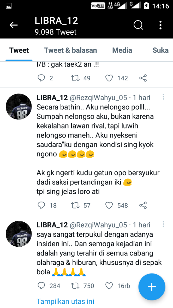Apakah Ini Solidaritas Suporter??