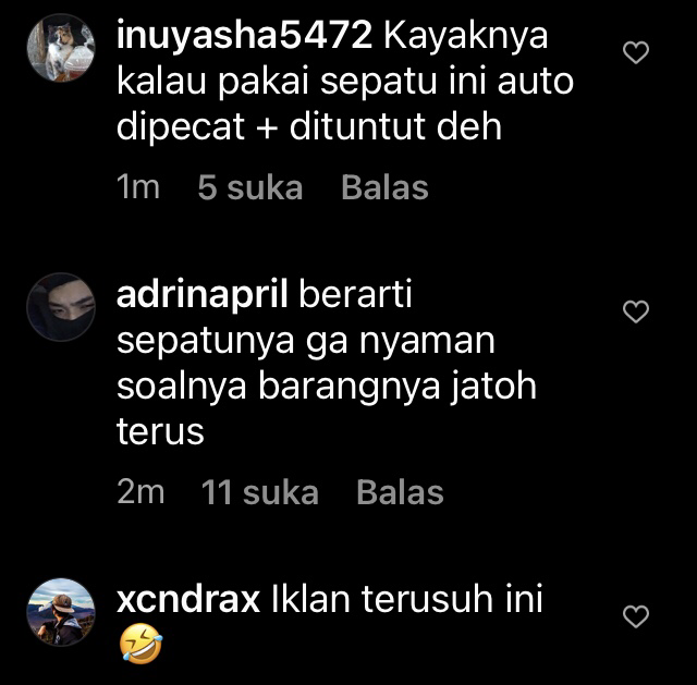 iklan sepatu yg bikin salah paham