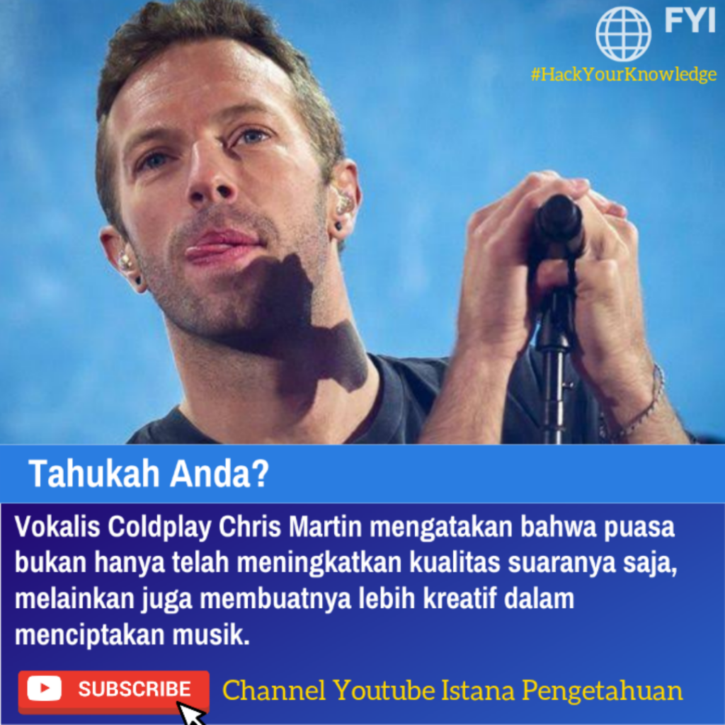 Manfaat PUASA menurut Vocalis COLDPLAY