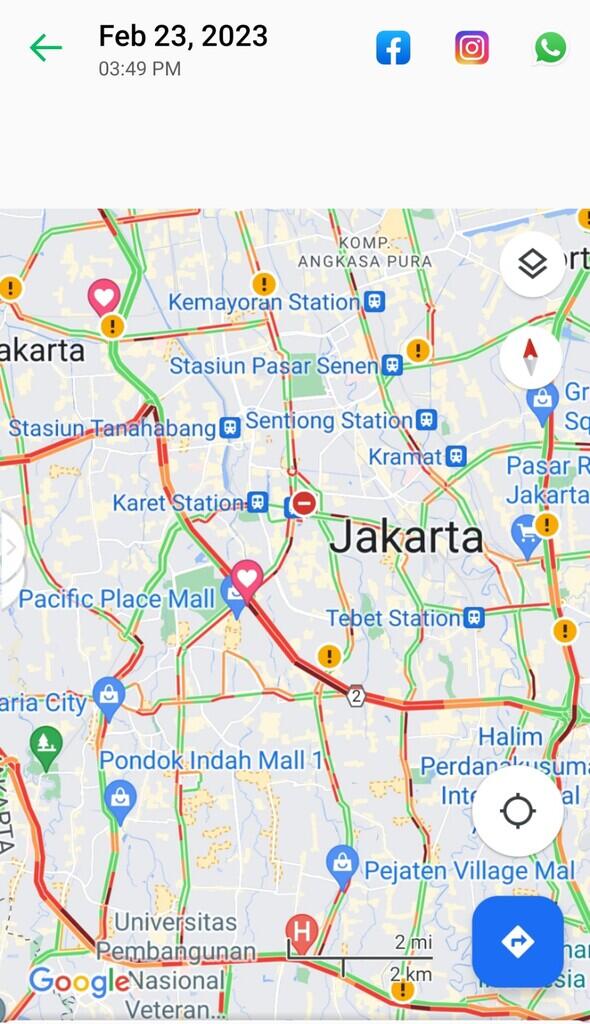 Antara Stasiun Sentral Manggarai & Halte Harmoni Central Busway 