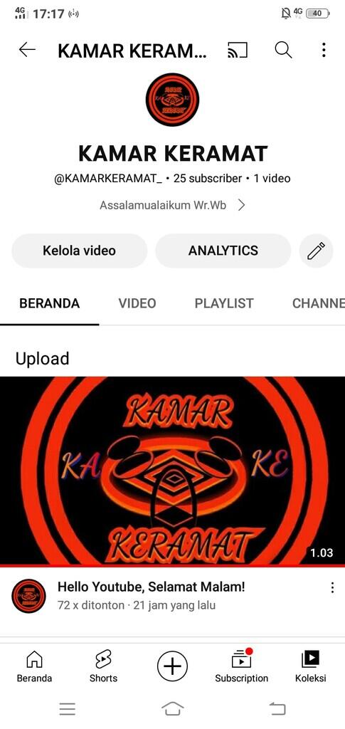 Mohon dikoreksi om pemula ngeyoutube 