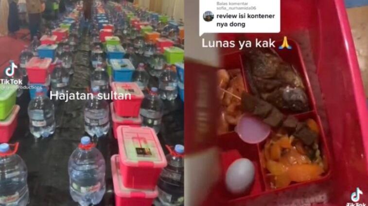Hajatan Ini Beri Besek 1 Galon & 1 Box Makanan