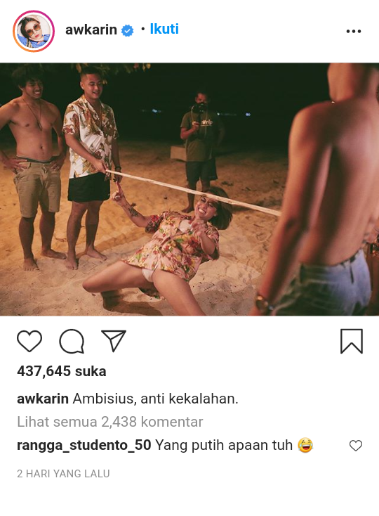 Hebohnya Netizen Melihat 'Celana Dalam' Awkarin Nongol Saat Main Limbo?!