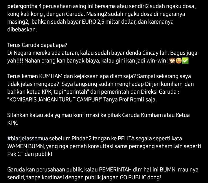 Banyak Tikus Di Maskapai GARUDA perlukan di selamatkan? 
