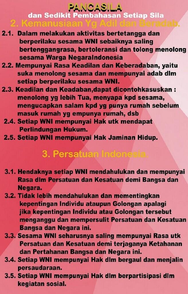 [Nasionalisme & Muhasabah] Islam Teachings sangat Sejalan dengan PANCASILA