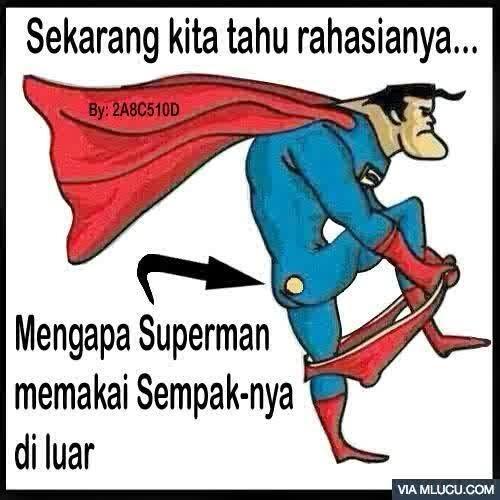 Kenapa Sempak Superhero Barat Adanya Di Luar?