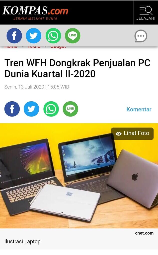 WFH Bersama PC ALL IN ONE dari Hewlett-Packard (Amin Paling Serius) 