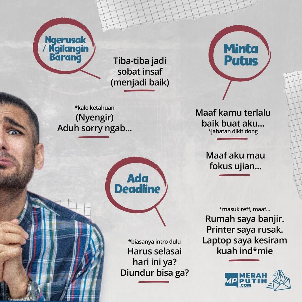 Modus-Modus Orang Minta Maaf Palingan di Ujung Ada 'Maunya'