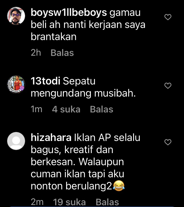 iklan sepatu yg bikin salah paham