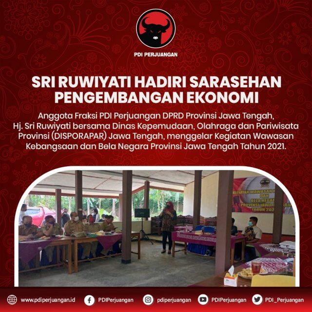 Sri Ruwiyati Hadiri Sarasehan Pengembangan Ekonomi