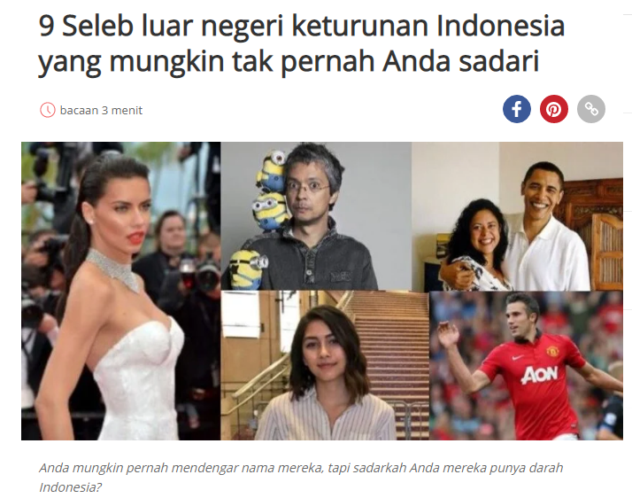Orang Indonesia Overproud itu Norak